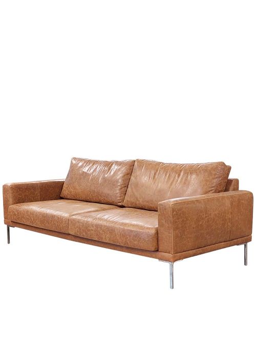Sillon Ibiza Cuero  2 Cuerpos