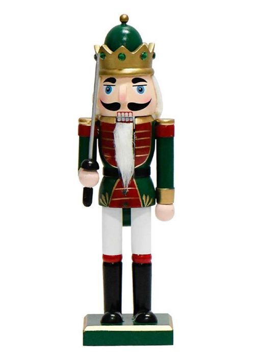 Cascanueces corona Verde con Espada 25cm Verde