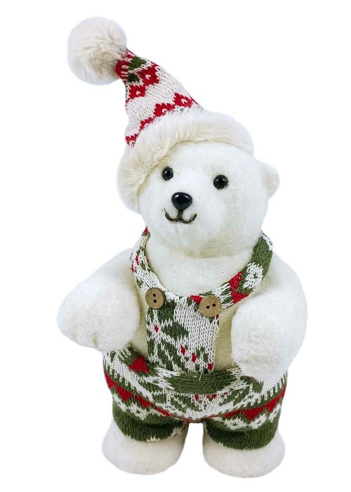 Oso Polar Nórdico con Jardinero Blanco