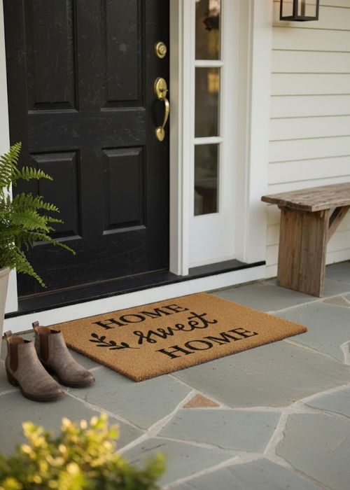 Felpudo Decorativo de Entrada Home Sweet Home Neutro