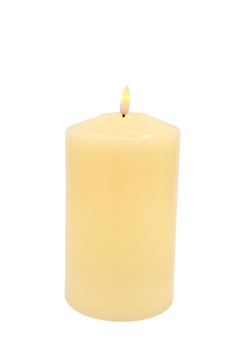 Vela Artificial de led con moviemiento 8 Beige