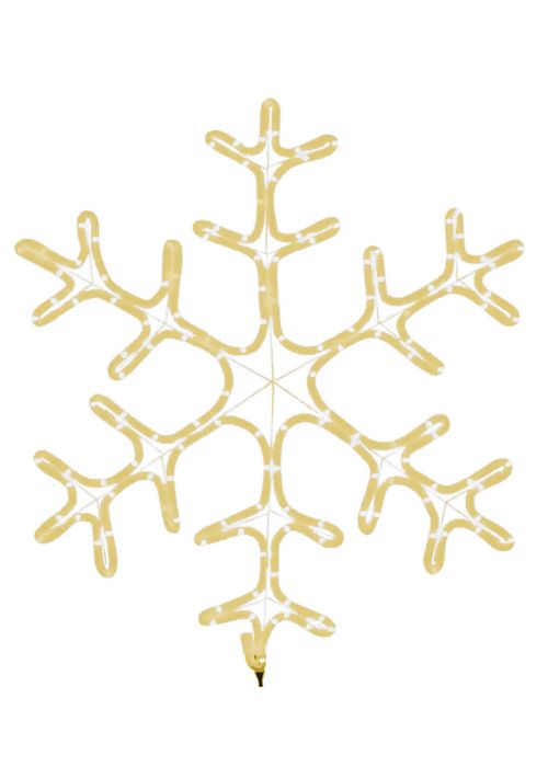 Copo de nieve LED 62 cm Dorado Dorado