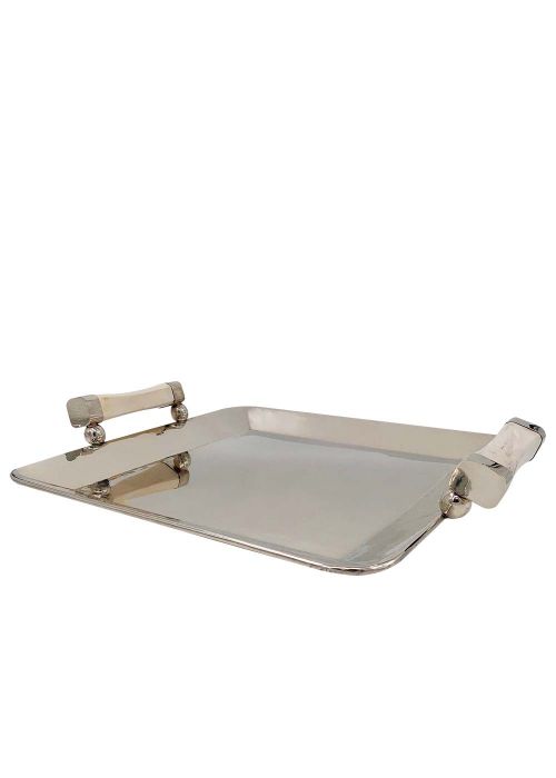 Centro 40 x 40 cm c/hueso Gris