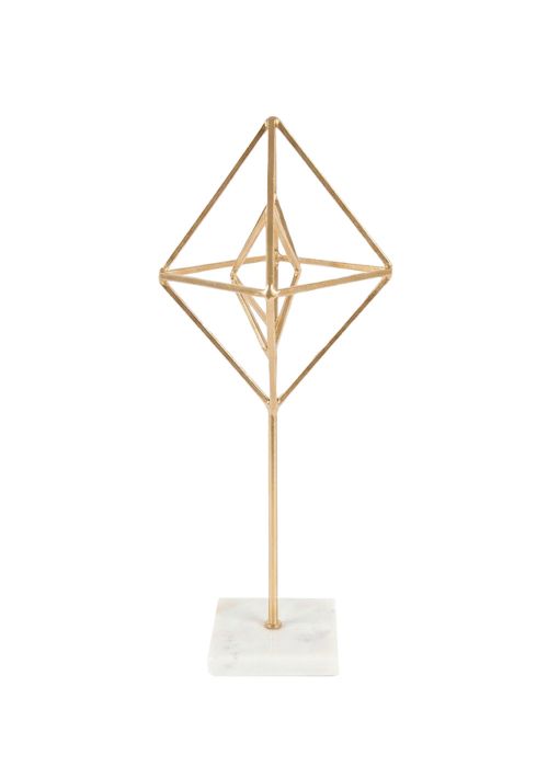 Adorno Rombo con base Plata