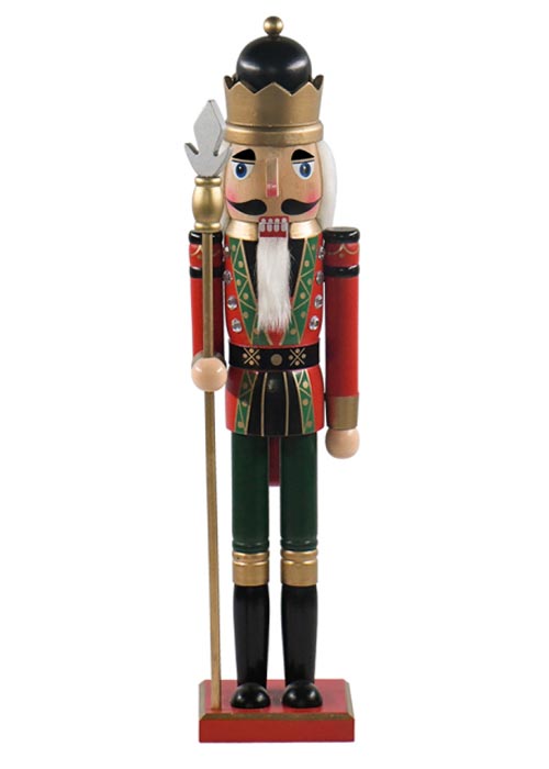 Muñeco cascanueces 50cm Rojo