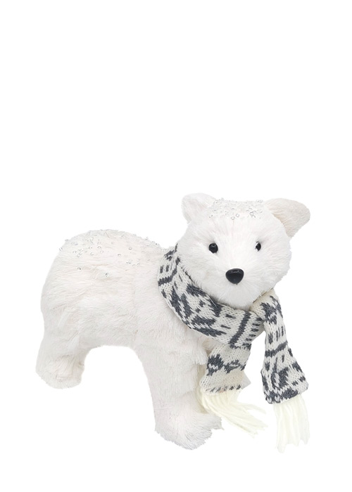 Oso polar con bufanda 8 Blanco
