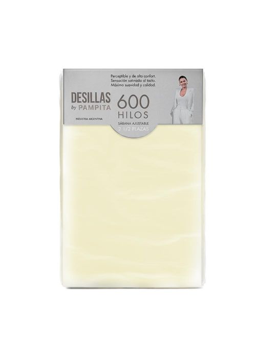 SABANA AJUSTABLE WASHED 600 HILOS 2 1/2 Amarillo