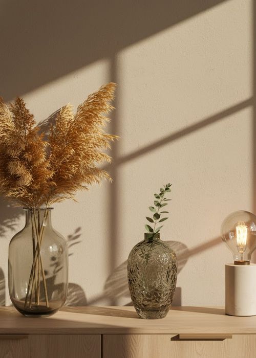 Jarrón de cristal negro S Neutro