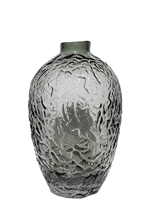 Jarrón de cristal negro S Neutro