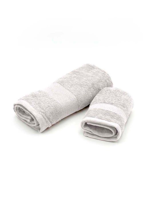 SET TOALLA Y TOALLON DISTINTA 1 GUARDA Blanco
