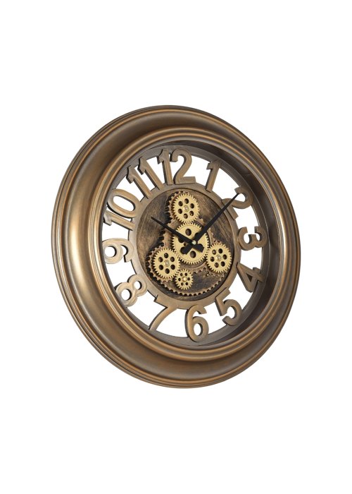 Reloj de Pared Engranajes Árabes Bronce Neutro