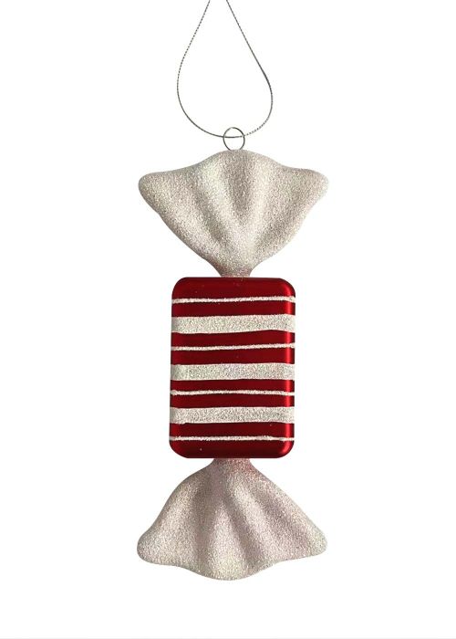 Caramelo Colgante Decorativo Rojo y Blanco