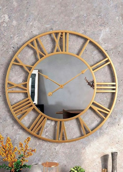 Reloj de pared Dorado Calado Neutro
