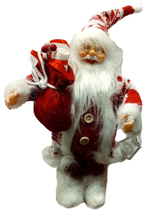 Papá Noel Ártico 45 cm Rojo y Blanco