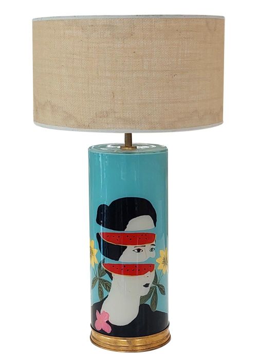 Lampara Sandia Verde Agua