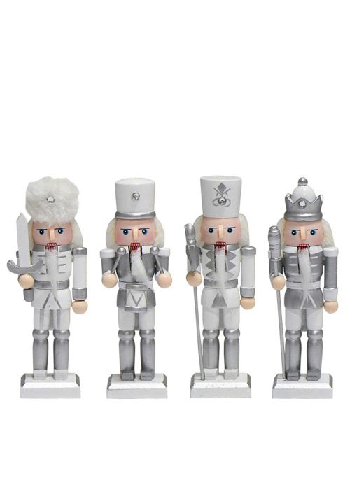 Cascanueces 13 cm Madera de Loto Plata