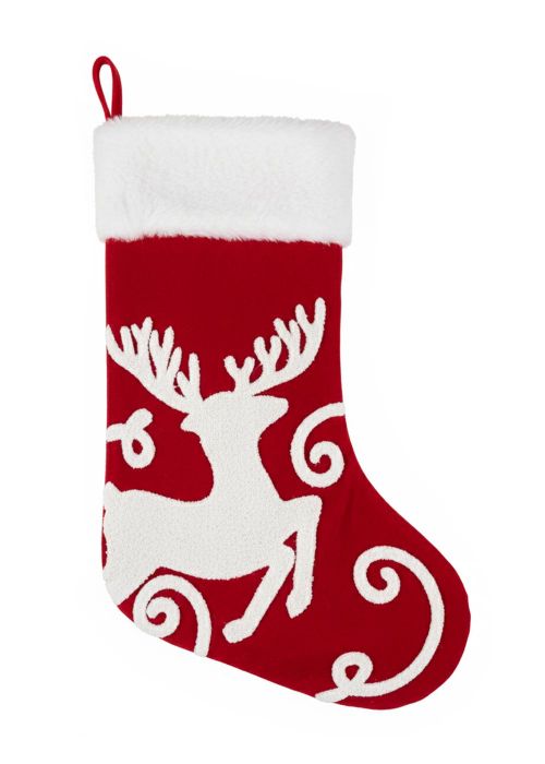 Bota Navideña 9220-33 Rojo y Blanco