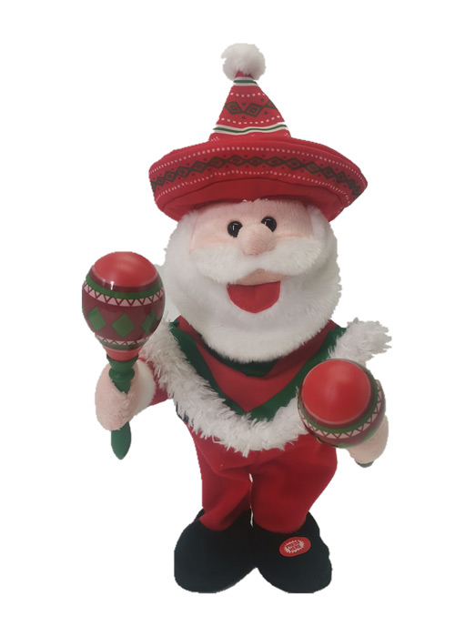 Muñeco Santa Animado  35 cm