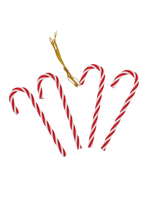 Bastones Rojo y Blanco x 4 15CM