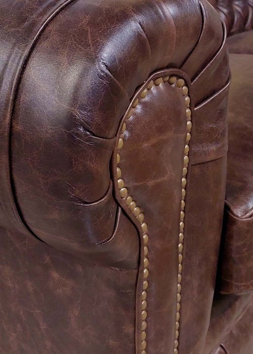 Sillon Chesterfield Cuero 1 Cuerpo