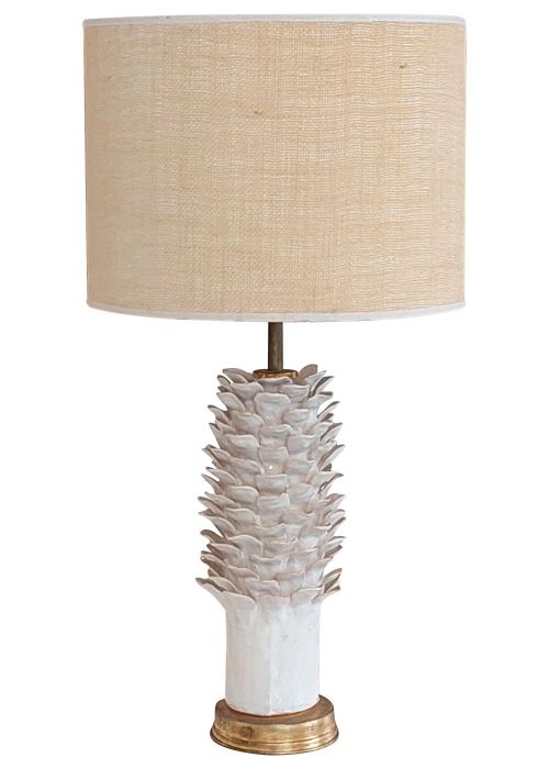 Lampara de mesa slim Erizo Blanco