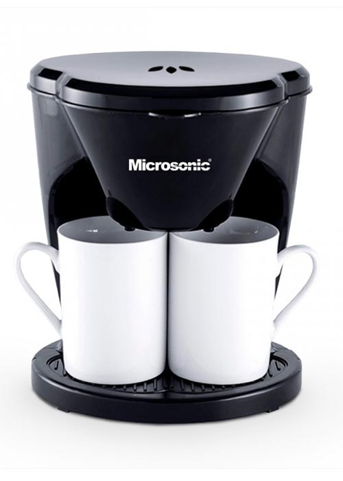 CAFETERA ELECTRICA DE GOTEO 2 TAZAS 450W M1-001 Negro