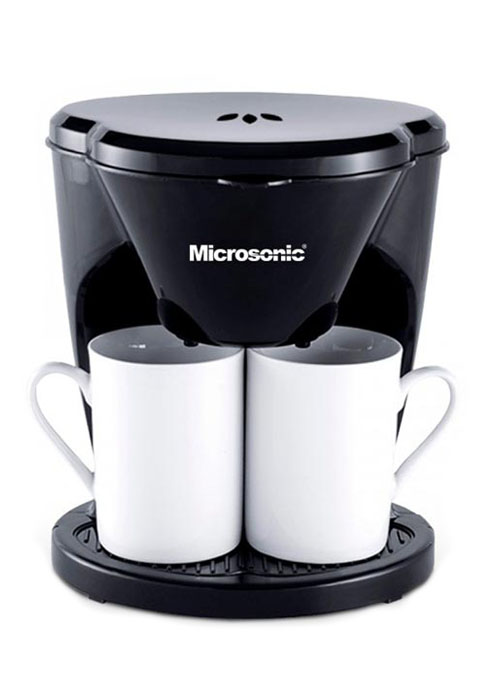 CAFETERA ELECTRICA DE GOTEO 2 TAZAS 450W M1-001 Negro