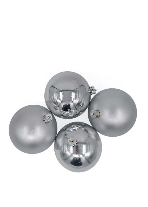 Esfera plateada mate 100 mm Plata