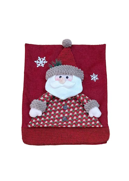 Cubre-silla Navideña Roja A Rojo