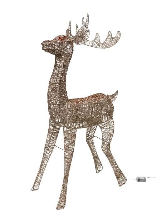 Figura Reno Luminoso 130x70cm Amarillo