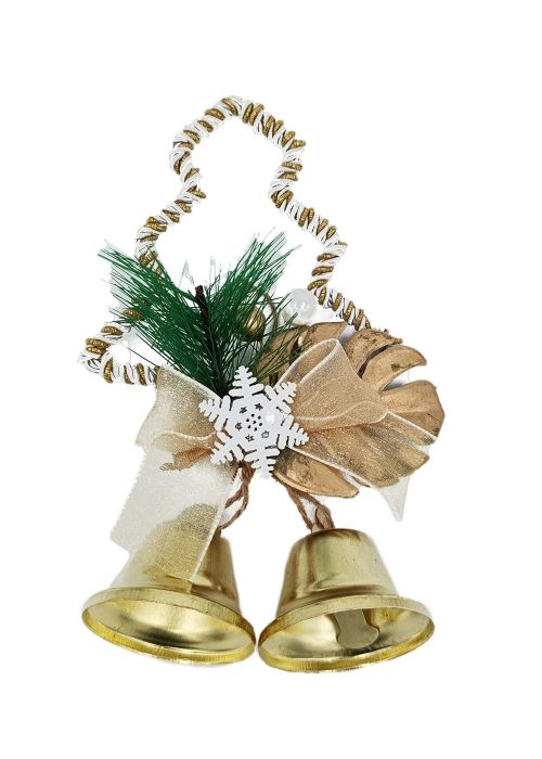 Colgante “Dúo de Campanas Doradas” Dorado