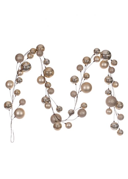 Guirnalda de Bolas Navideñas Doradas Dorado