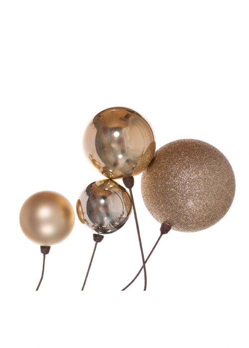 Guirnalda de Bolas Navideñas Doradas Dorado