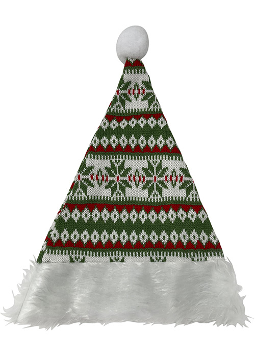 Gorro Navidad Tejido Verde