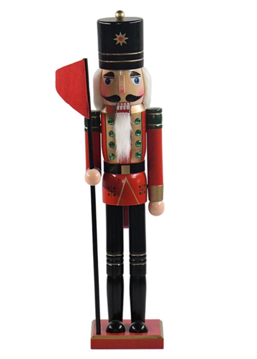 Cascanueces abanderado rojo 50cm Rojo