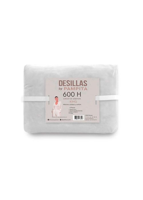 JGO DE SABANA WASHED 600 H LISA KING Blanco