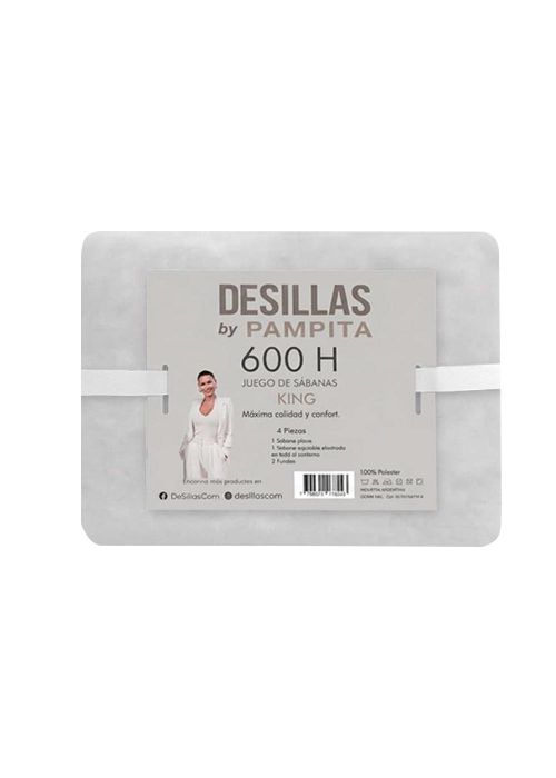 JGO DE SABANA WASHED 600 H LISA KING Blanco