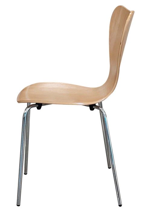 Silla Butterfly Natural Pata Chrome