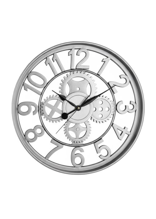 Reloj de Pared Calado Árabes Plateado Neutro