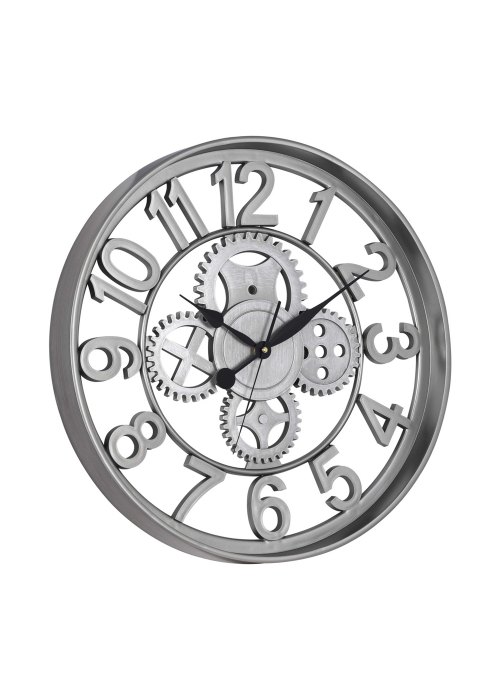 Reloj de Pared Calado Árabes Plateado Neutro