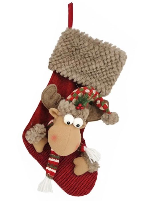 Bota de Navidad premium Tono Rojo