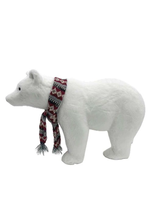 Oso con Bufanda 37 cm Blanco