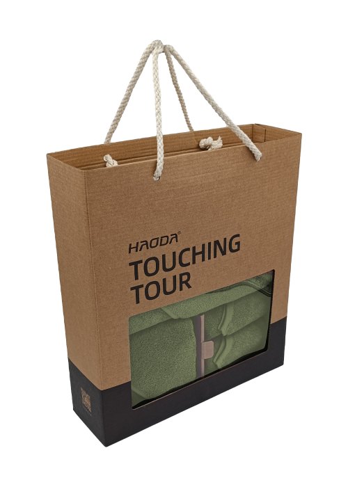 Juego de 4 toallas lisas Verde