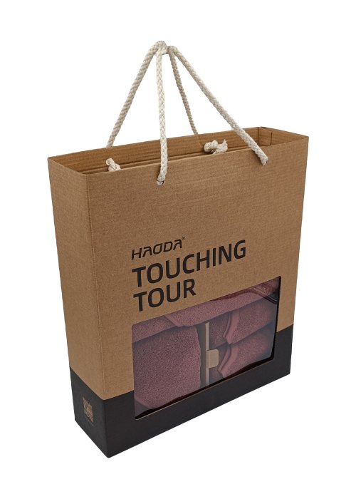 Juego de 4 toallas lisas Rosa