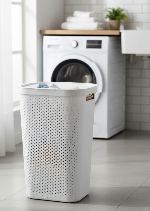 Cesto de Ropa Plástica Neutro
