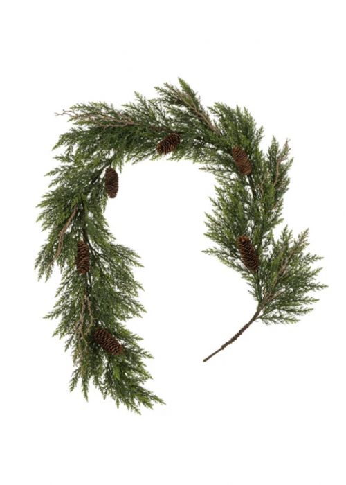 Guirnalda Verde con Piñas Verde