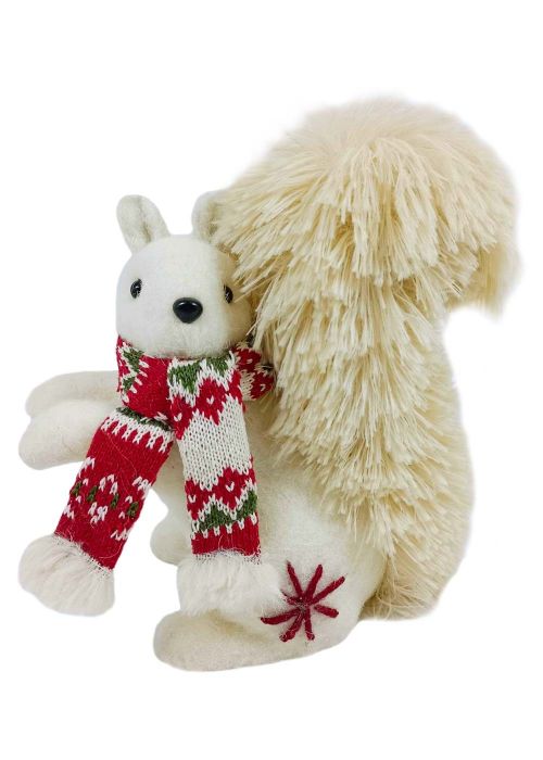 Ardillita Cozy Bufanda Blanca Blanco