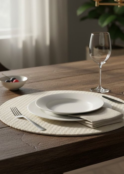 Mantel Individual Circular 38 cm Neutro