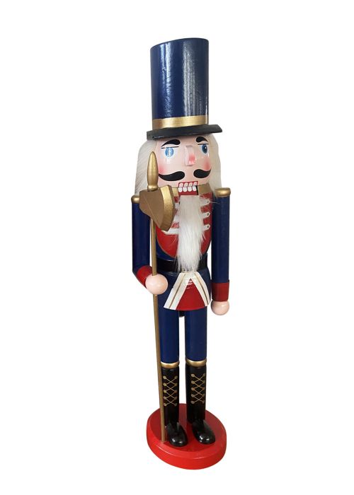 Muñeco cascanueces 50 cm Azul