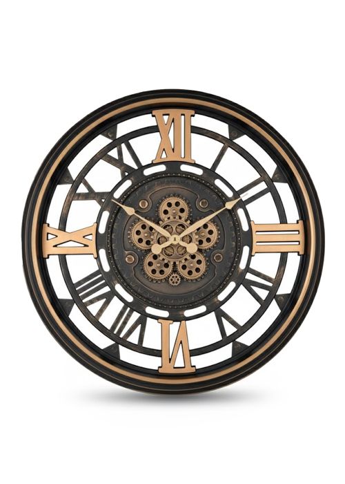 Reloj de Pared Engranajes Vintage Dorado Neutro